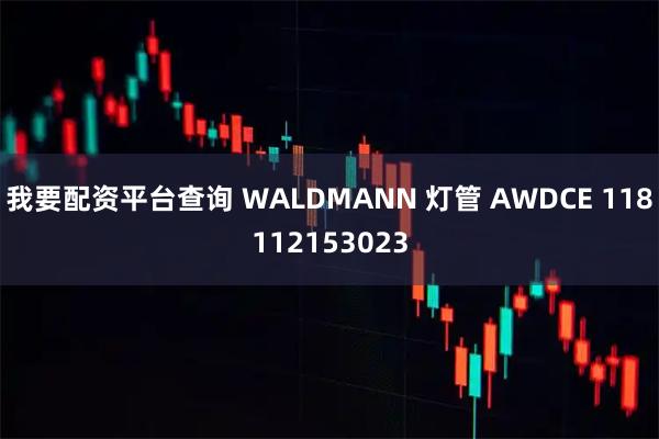 我要配资平台查询 WALDMANN 灯管 AWDCE 118112153023
